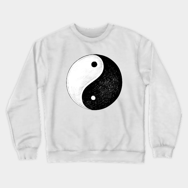 Yin Yang Crewneck Sweatshirt by Mako Design 